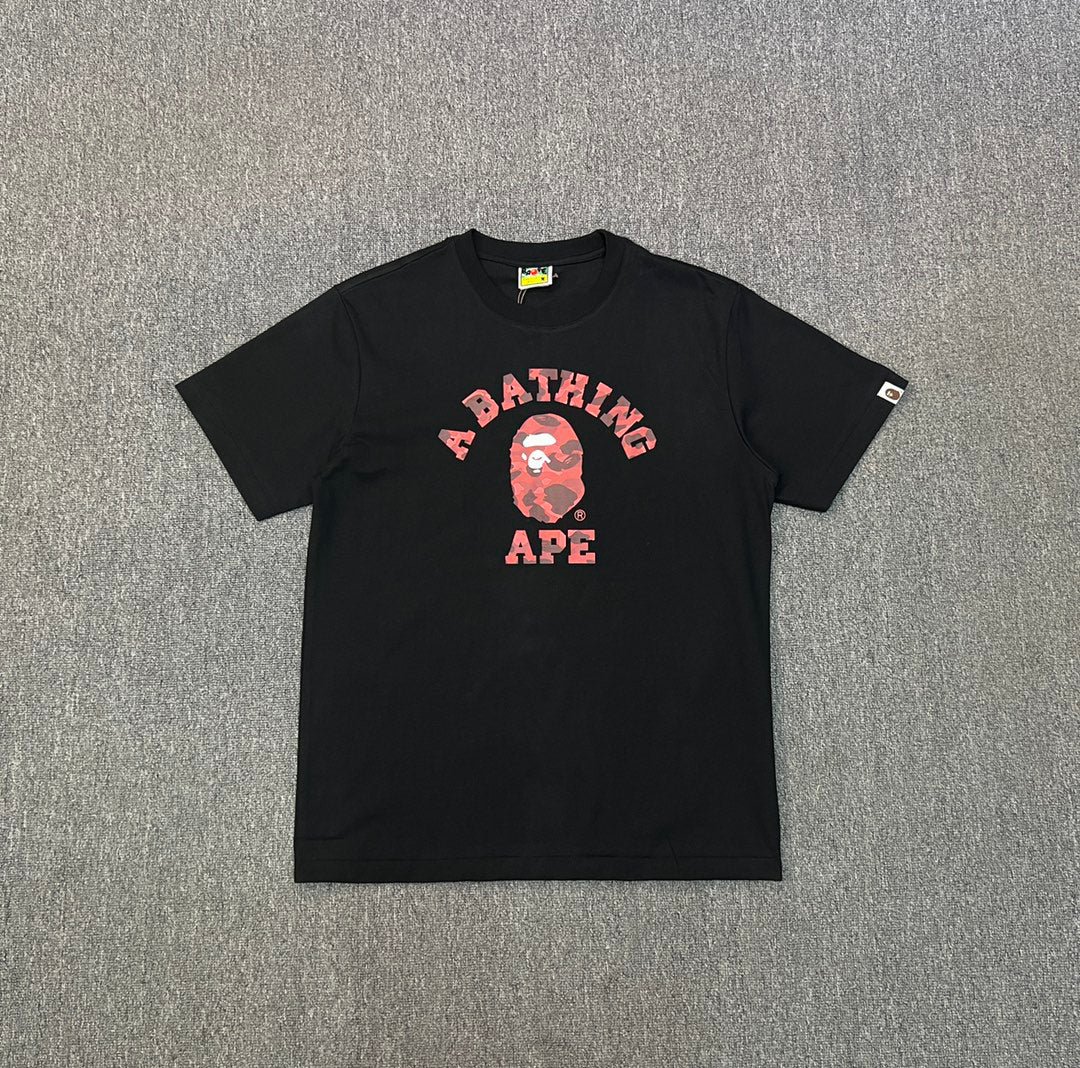 BAPE College Logo Colour Camo Oversized Unisex T-Shirt