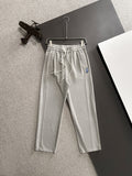 Ralph Lauren Men's Grey Drawstring Straight‑Leg Sweatpants