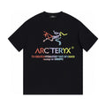 Arc'teryx Multicolor Fossil‑Bird Graphic Letter Print Short‑Sleeve T‑Shirt