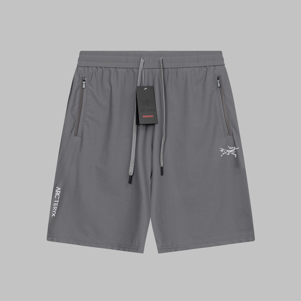 Arc'teryx Side Letter Logo Zipper Pocket Drawstring Outdoor Shorts