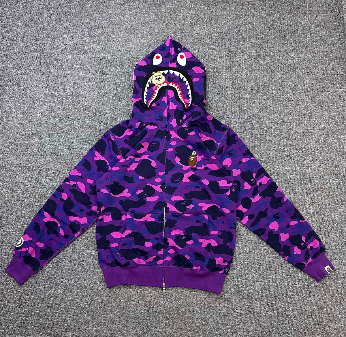 BAPE x Stray Kids FW25 Shark Full-Zip Hoodie