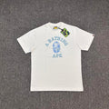 BAPE SS26 ABC Camo Ape Head College T-Shirt — Blue Camo / Pink Camo