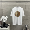 Stone Island Spring–Summer 2026 T-Shirt - Hyper-Realistic Bronze Compass Badge at Centre Chest, Plain Back