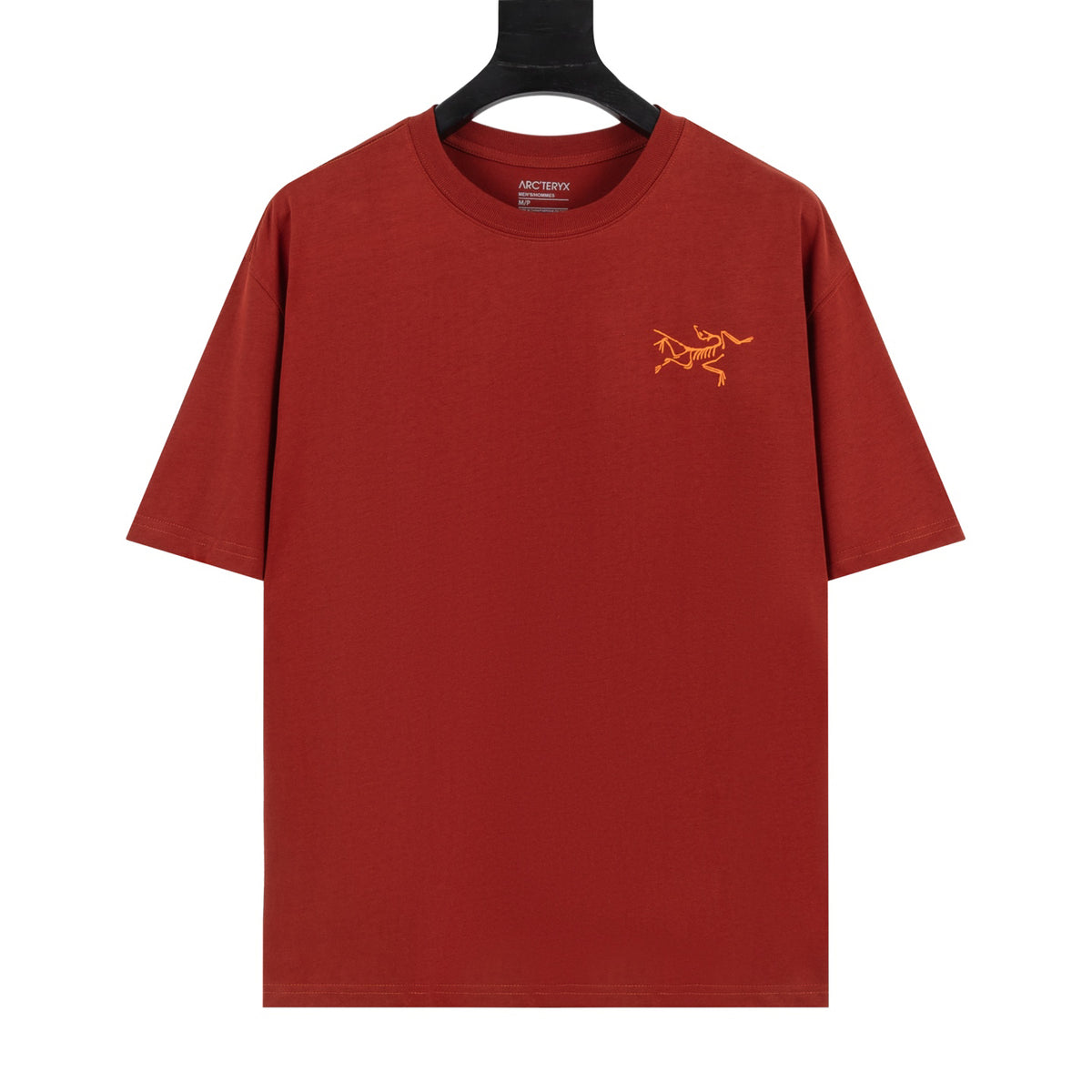 Arc'teryx Small Bird Logo Front and Grid Large Bird Graphic Back Crew Neck Short‑Sleeve T‑Shirt, Unisex Relaxed Fit Tee