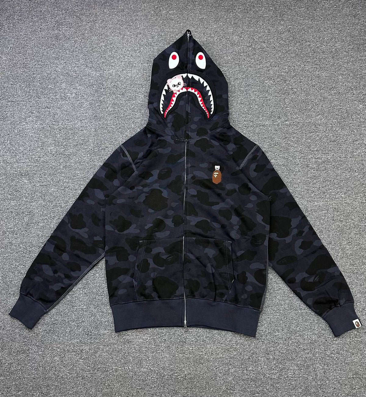 BAPE x Stray Kids FW25 Shark Full-Zip Hoodie