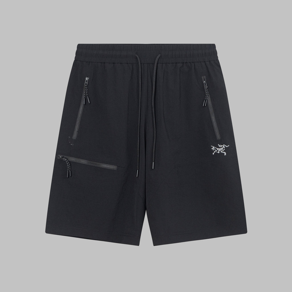 Arc'teryx Multi‑Zipper Pocket Drawstring Functional Outdoor Shorts