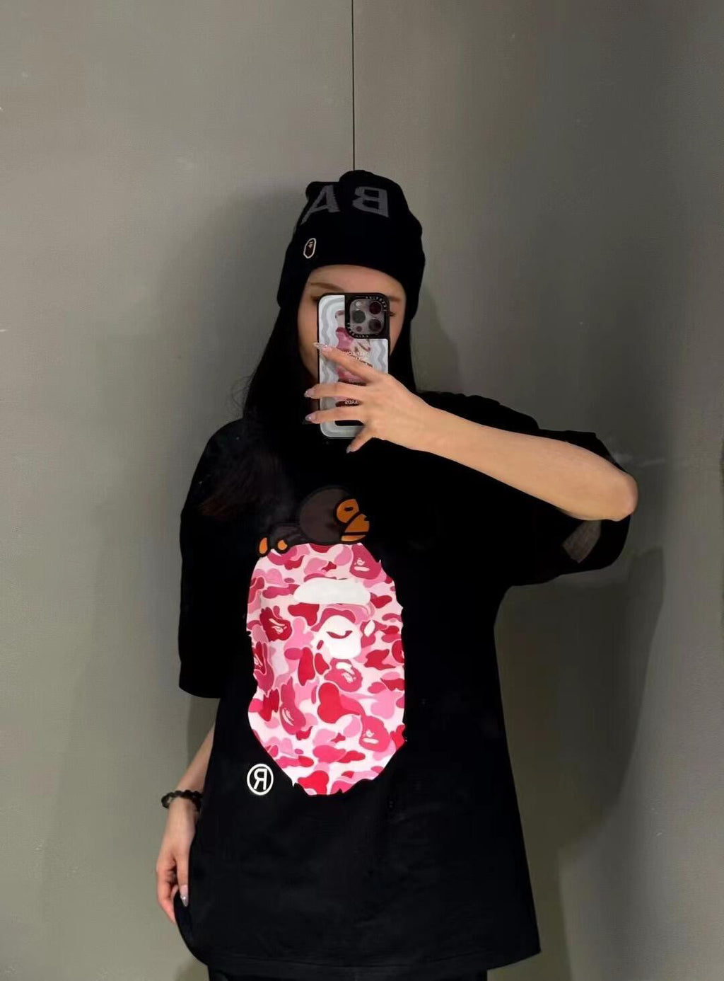 BAPE SS25 ABC Camo Baby Milo Ape Head Oversized Heavyweight Unisex T-Shirt