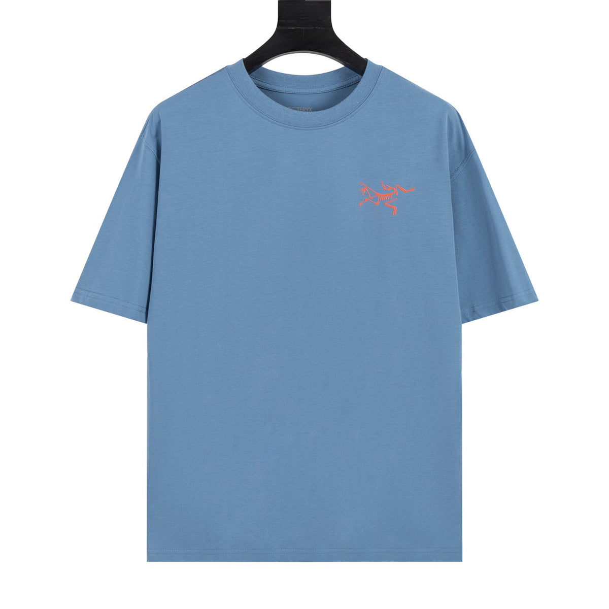 Arc'teryx Small Bird Logo Front and Grid Large Bird Graphic Back Crew Neck Short‑Sleeve T‑Shirt, Unisex Relaxed Fit Tee