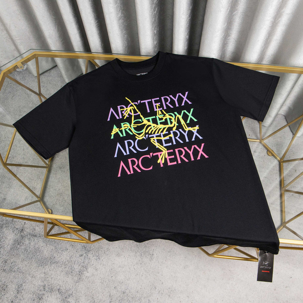 Arc'teryx Rainbow Multi-Color Logo Print Oversized T-Shirt