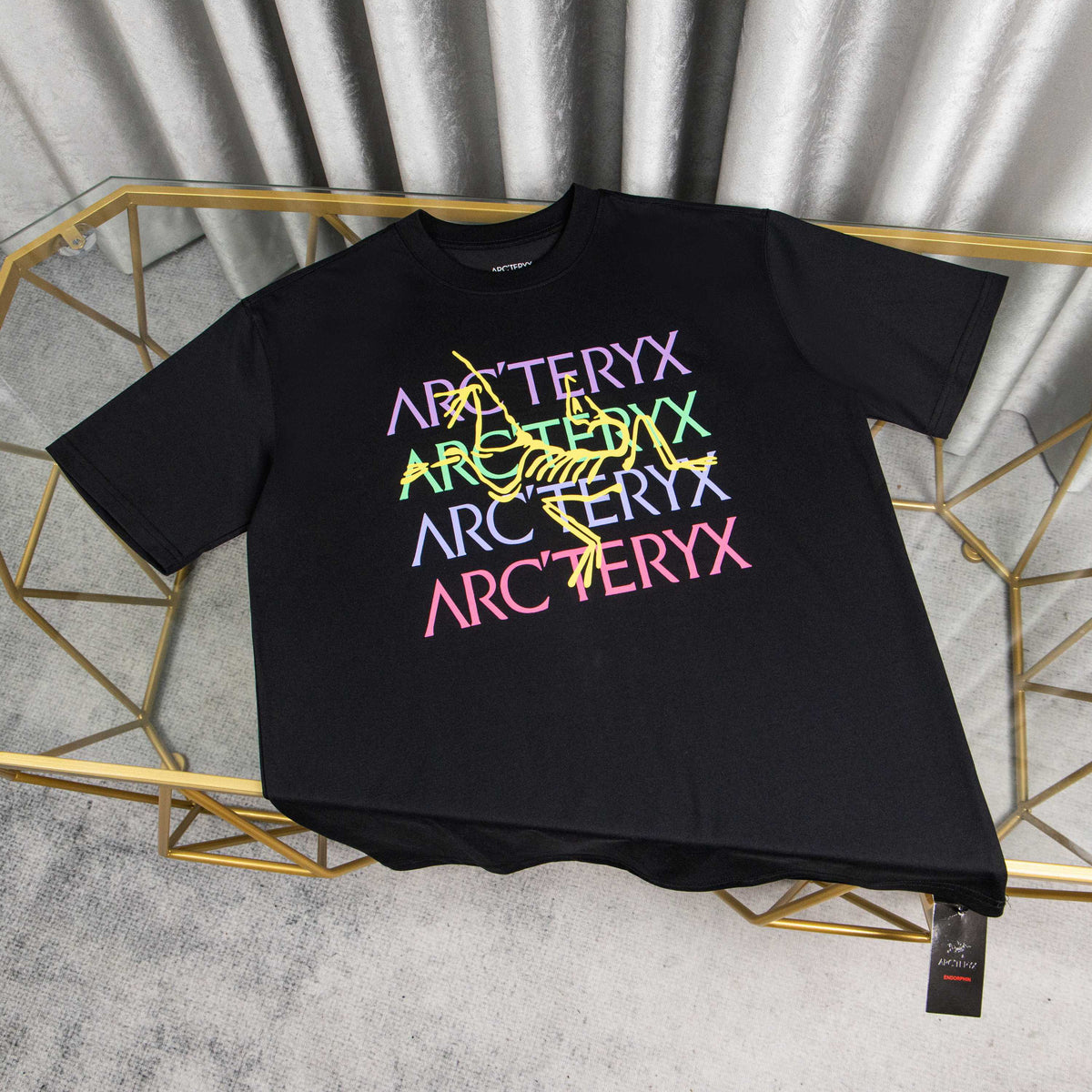 Arc'teryx Rainbow Multi-Color Logo Print Oversized T-Shirt