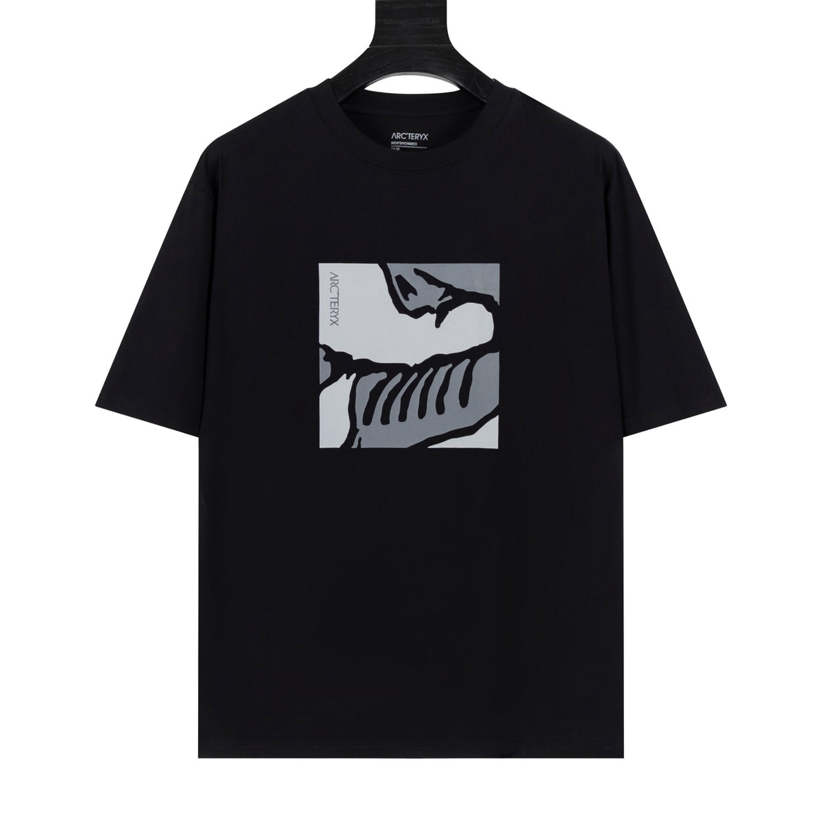 Arc'teryx Square Bird Skeleton Graphic Crew Neck Short‑Sleeve T‑Shirt, Unisex Relaxed Fit Tee