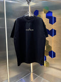 Stone Island 320gsm Washed Heavyweight Crew Neck T-Shirt with Embroidered Logo