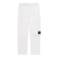 Stone Island Cotton Fleece Cargo Sweatpants with Right Thigh Curved Flap Pocket and Compass Badge
