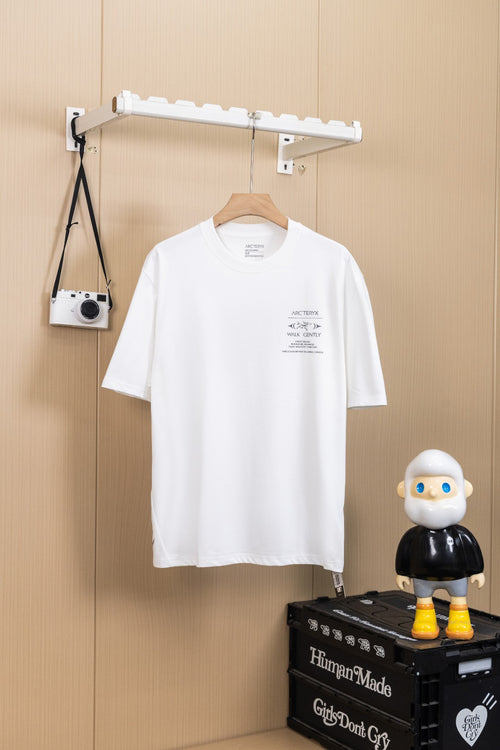 2026 SS Arc'teryx Short‑Sleeve T‑Shirt, Front‑Back Large Graphic Logo Print, Unisex Oversized Tee