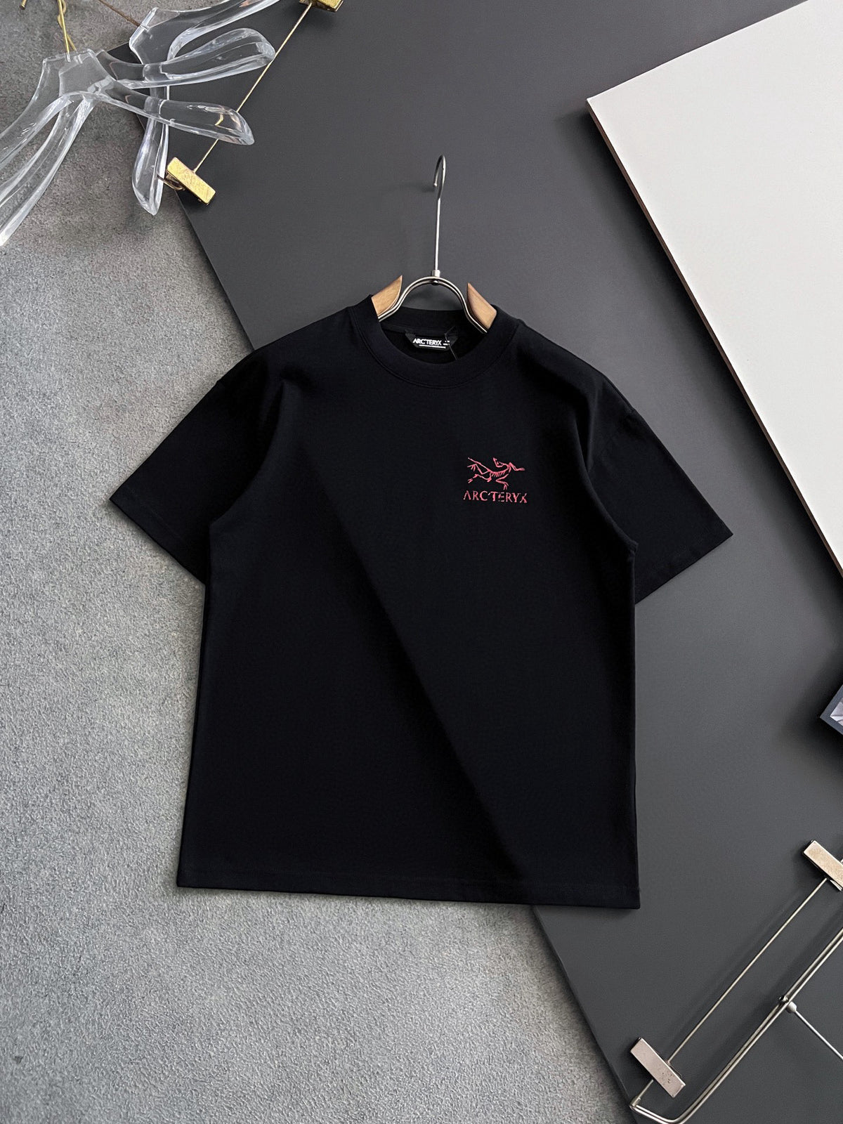 Front‑Back Fossil‑Bird Graphic Print Short‑Sleeve T‑Shirt