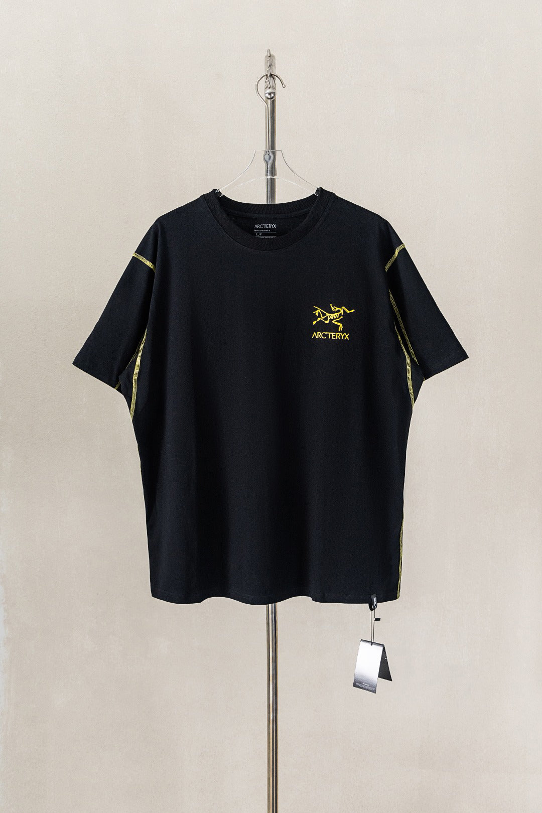 Arc'teryx Contrast Stitch Detail Bird Logo Short Sleeve Tee, Casual Daily Top