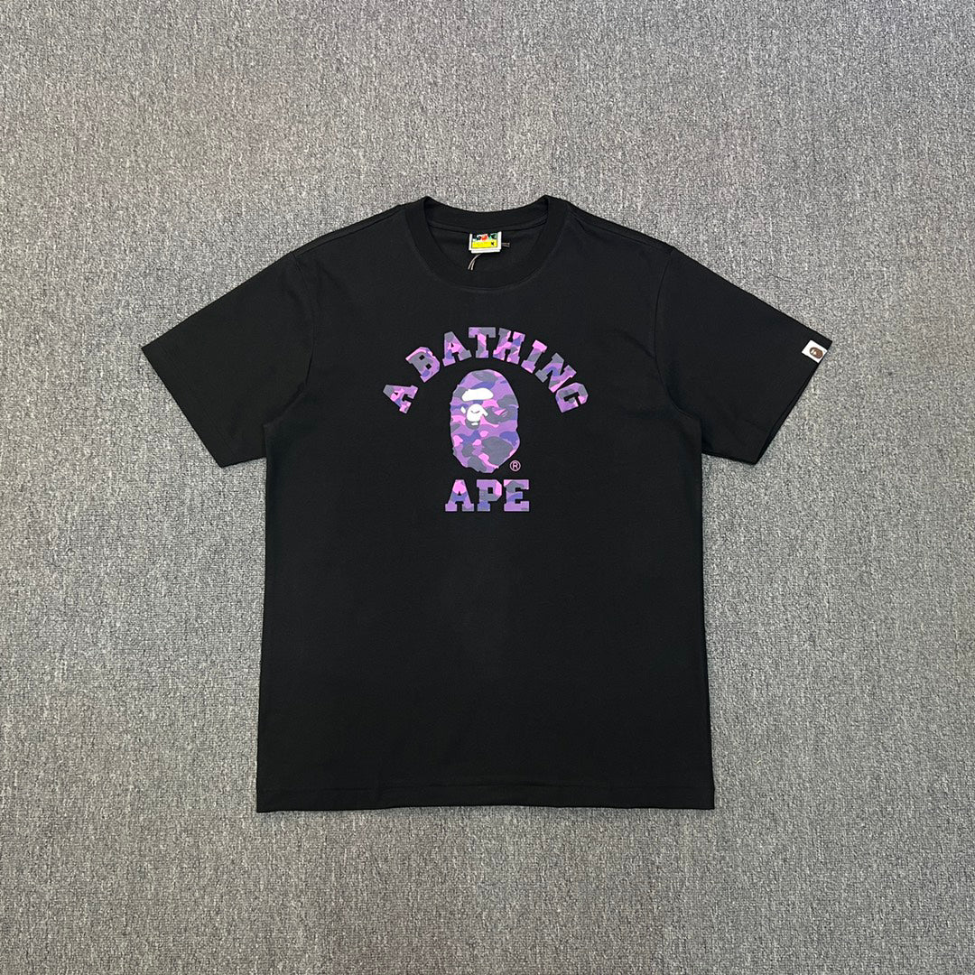 BAPE College Logo Colour Camo Oversized Unisex T-Shirt
