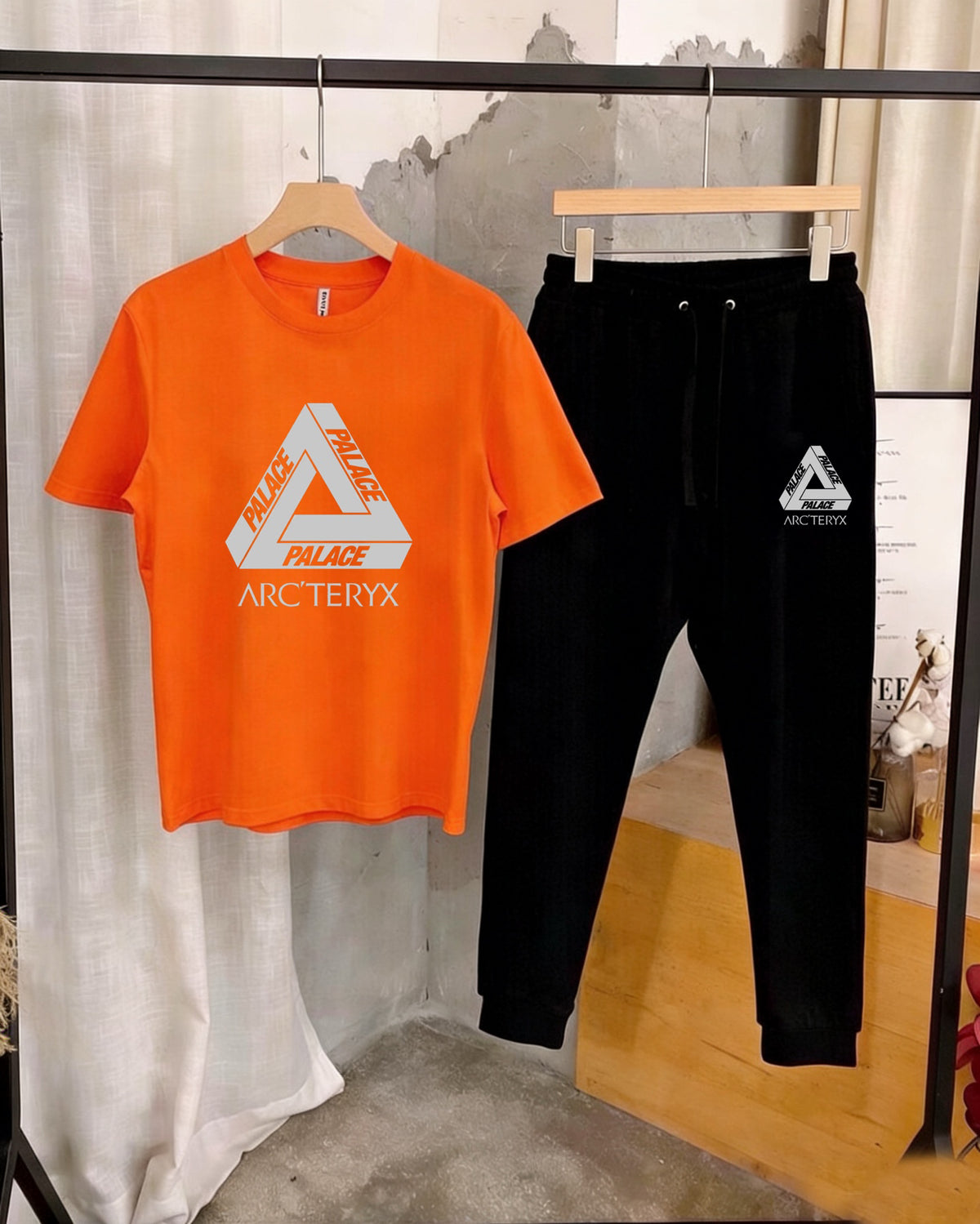 Palace × Arc'teryx Triangle Graphic T‑Shirt & Jogger Pants Set Unisex