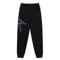 Arc'teryx Large Skeleton Fossil‑Bird Print Drawstring Jogger Pants