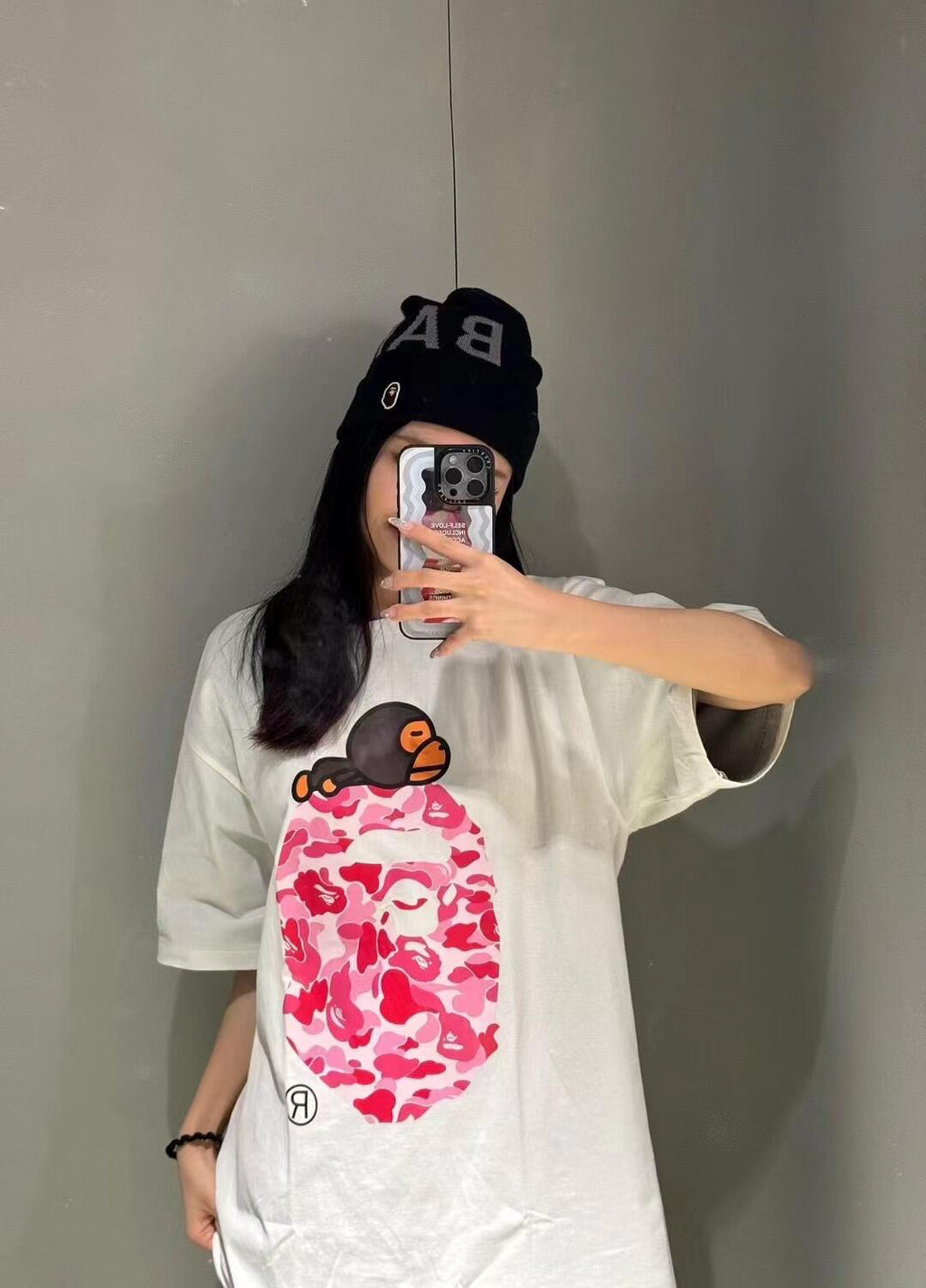 BAPE SS25 ABC Camo Baby Milo Ape Head Oversized Heavyweight Unisex T-Shirt