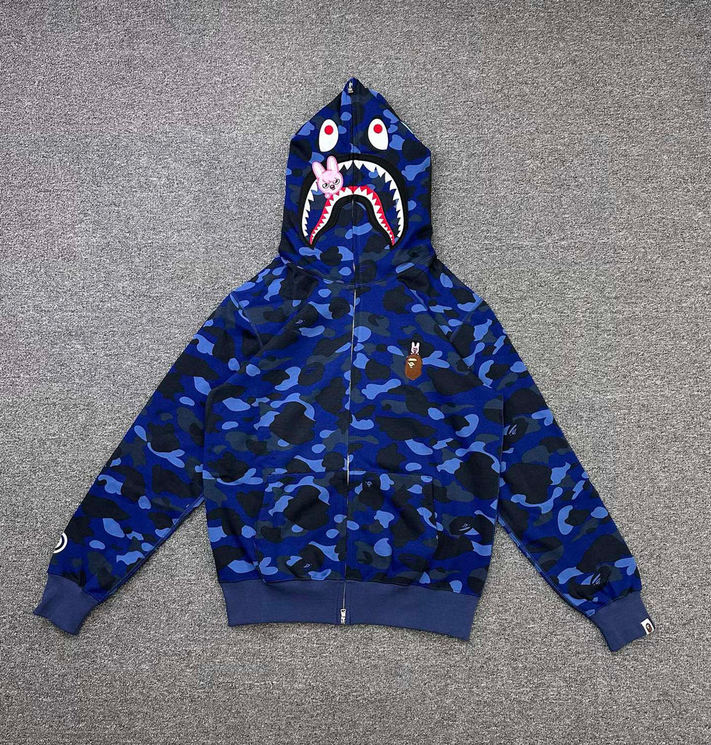 BAPE x Stray Kids FW25 Shark Full-Zip Hoodie