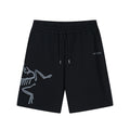 Arc'teryx Skeleton Fossil‑Bird Graphic Drawstring Sweat Shorts