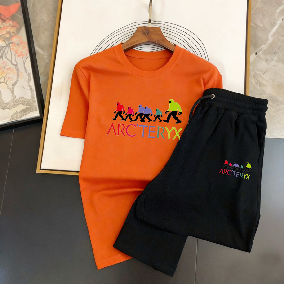 Arc'teryx Evolution Graphic T‑Shirt & Shorts Set Unisex Outfit