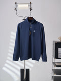 Polo Ralph Lauren Men's Quarter‑Zip Pullover Sweatshirt With Pony Embroidery