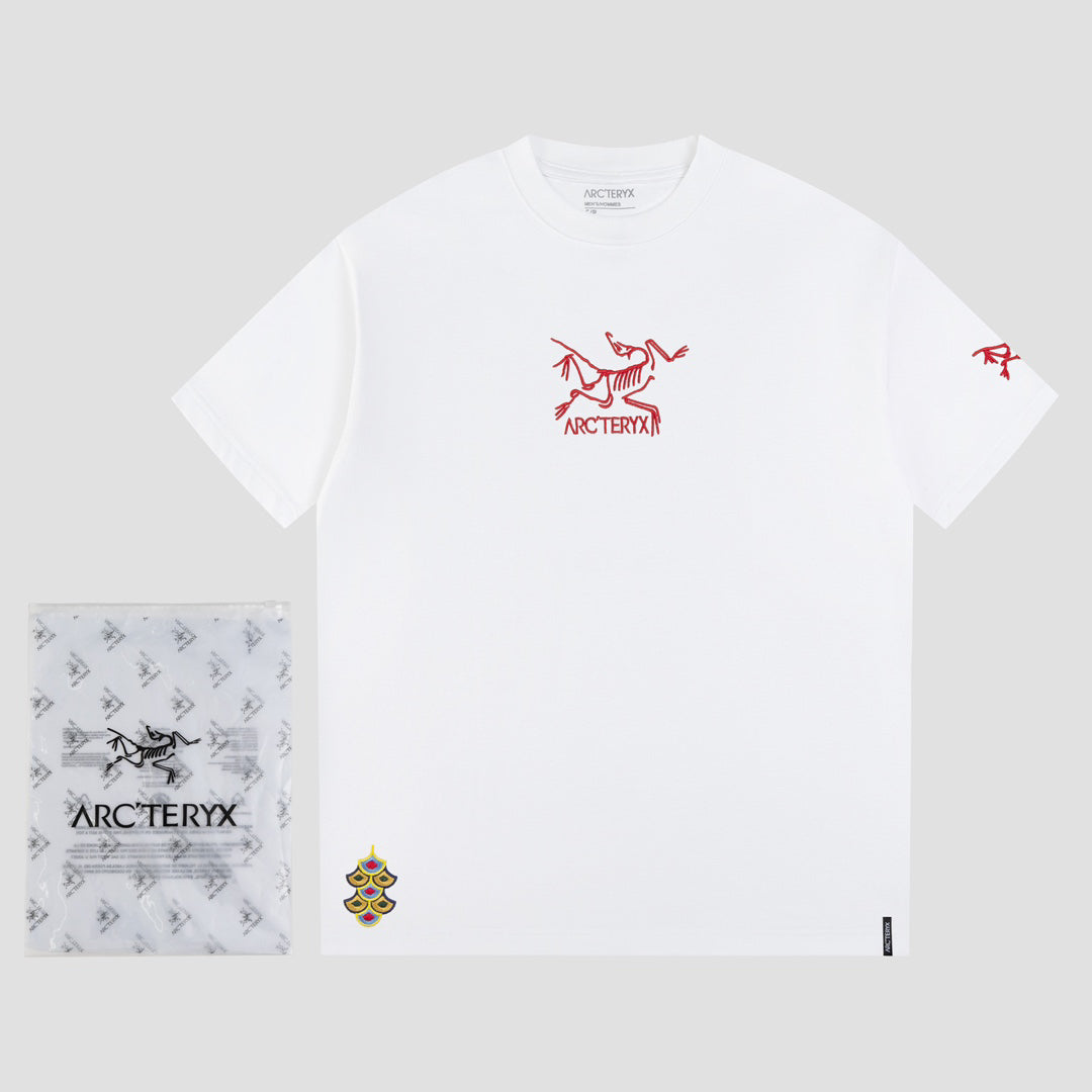 Arc'teryx Chinese New Year Limited Edition Red Embroidered Bird Logo Unisex T-Shirt
