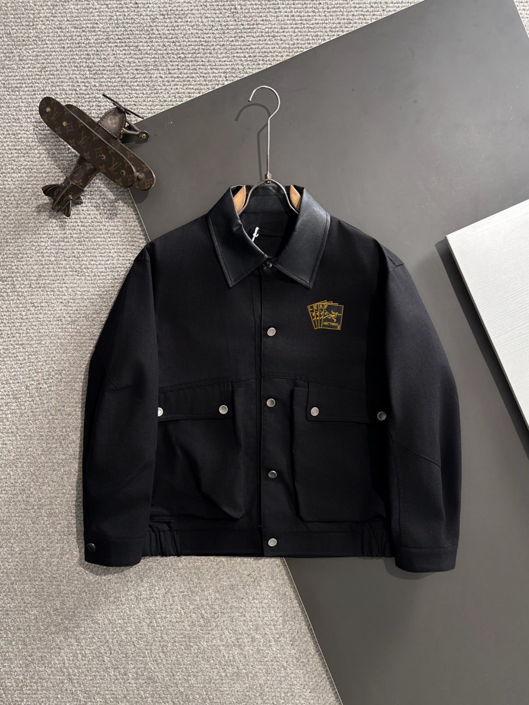 Arc'teryx LEAF Wool Blend Workwear Jacket with Leather Collar