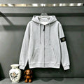 Stone Island Classic Compass Badge Full-Zip Hoodie Sweatshirt - 11 Colors