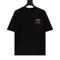 Arc'teryx Pink Fossil Bird Front‑Back Print SS T‑Shirt