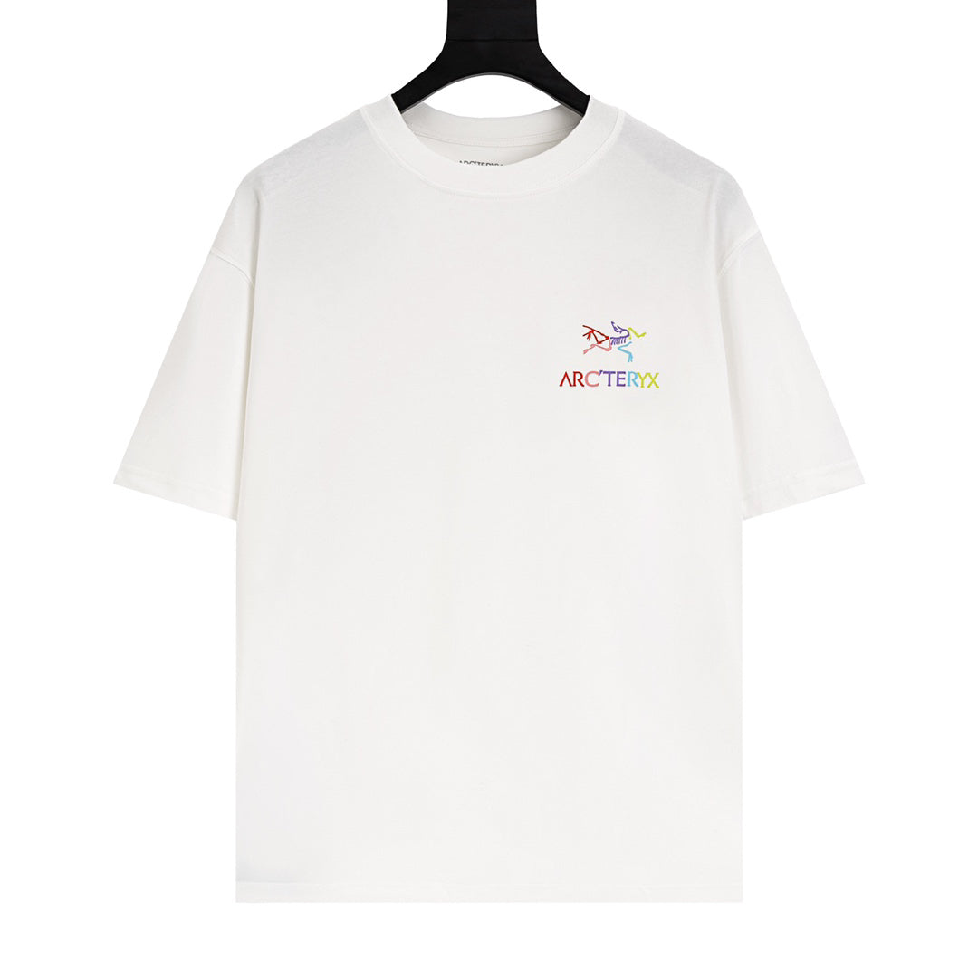 Arc'teryx Rainbow Logo Evolution‑Figure Back Graphic SS T‑Shirt