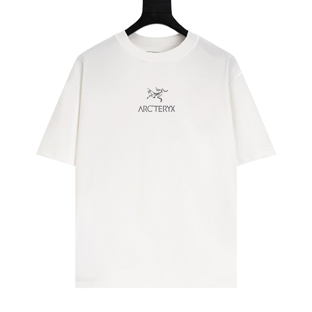Arc'teryx Chest Bird Logo Back Marble‑Texture Fossil Bird SS T‑Shirt