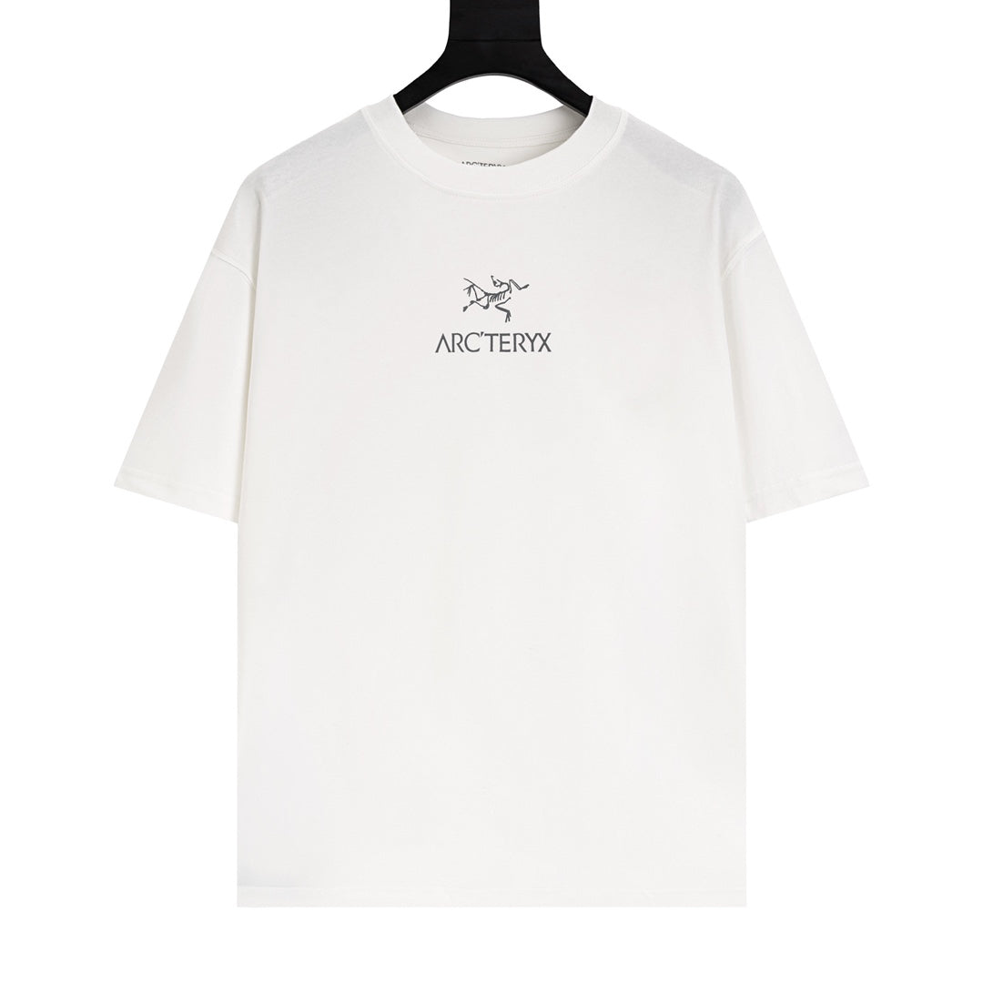 Arc'teryx Chest Bird Logo Back Marble‑Texture Fossil Bird SS T‑Shirt