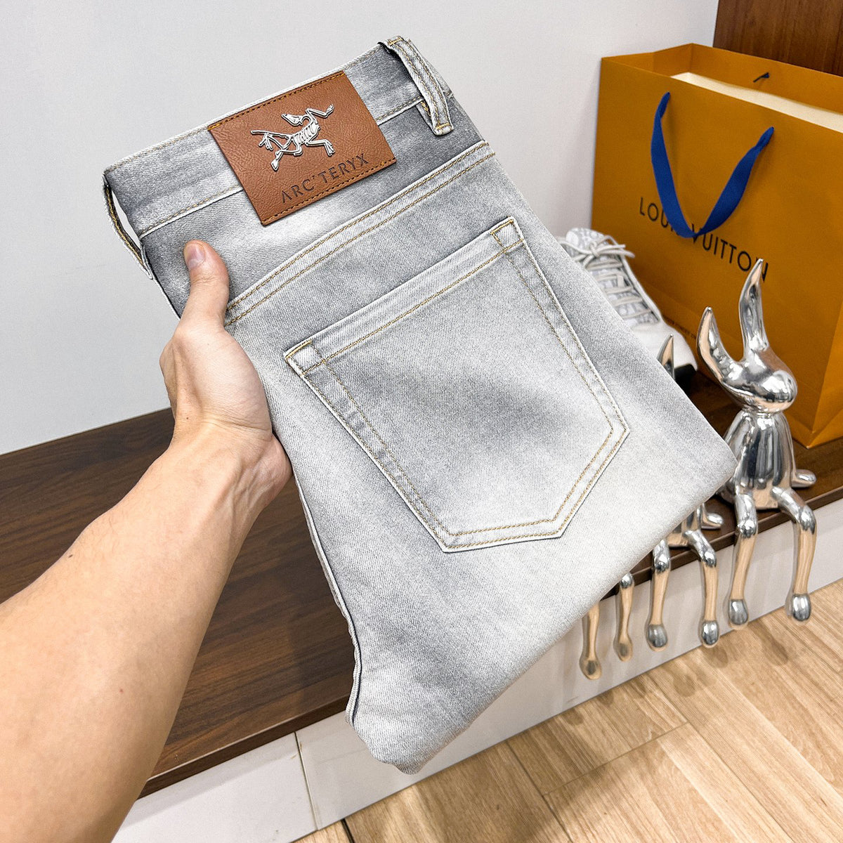 Arc'teryx Vintage Washed Slim‑Straight Denim Jeans