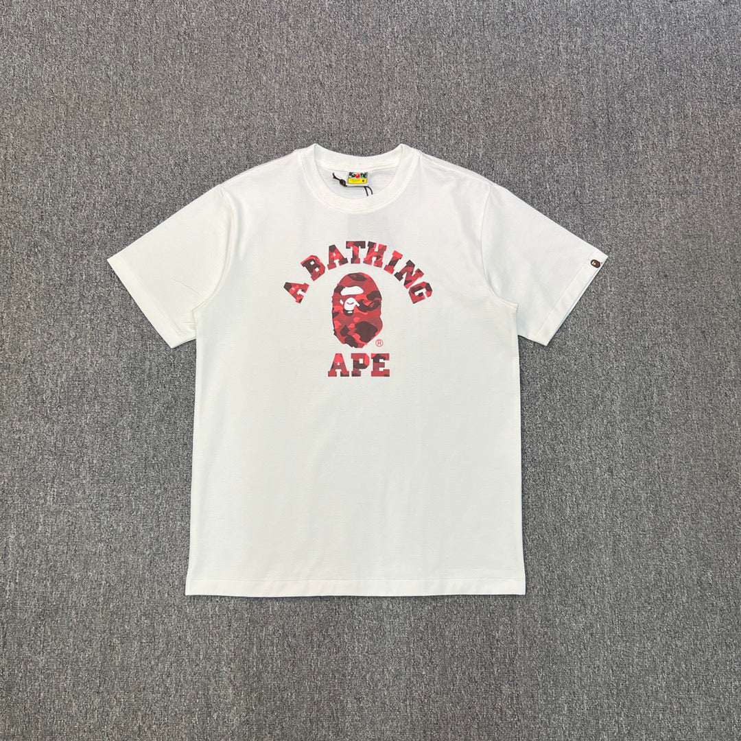 BAPE College Logo Colour Camo Oversized Unisex T-Shirt