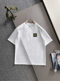 Stone Island Heavyweight Cotton Crew Neck T-Shirt with Left Chest Compass Badge