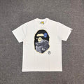 BAPE FW25 Moon Ape Head Space T-Shirt - White / Black