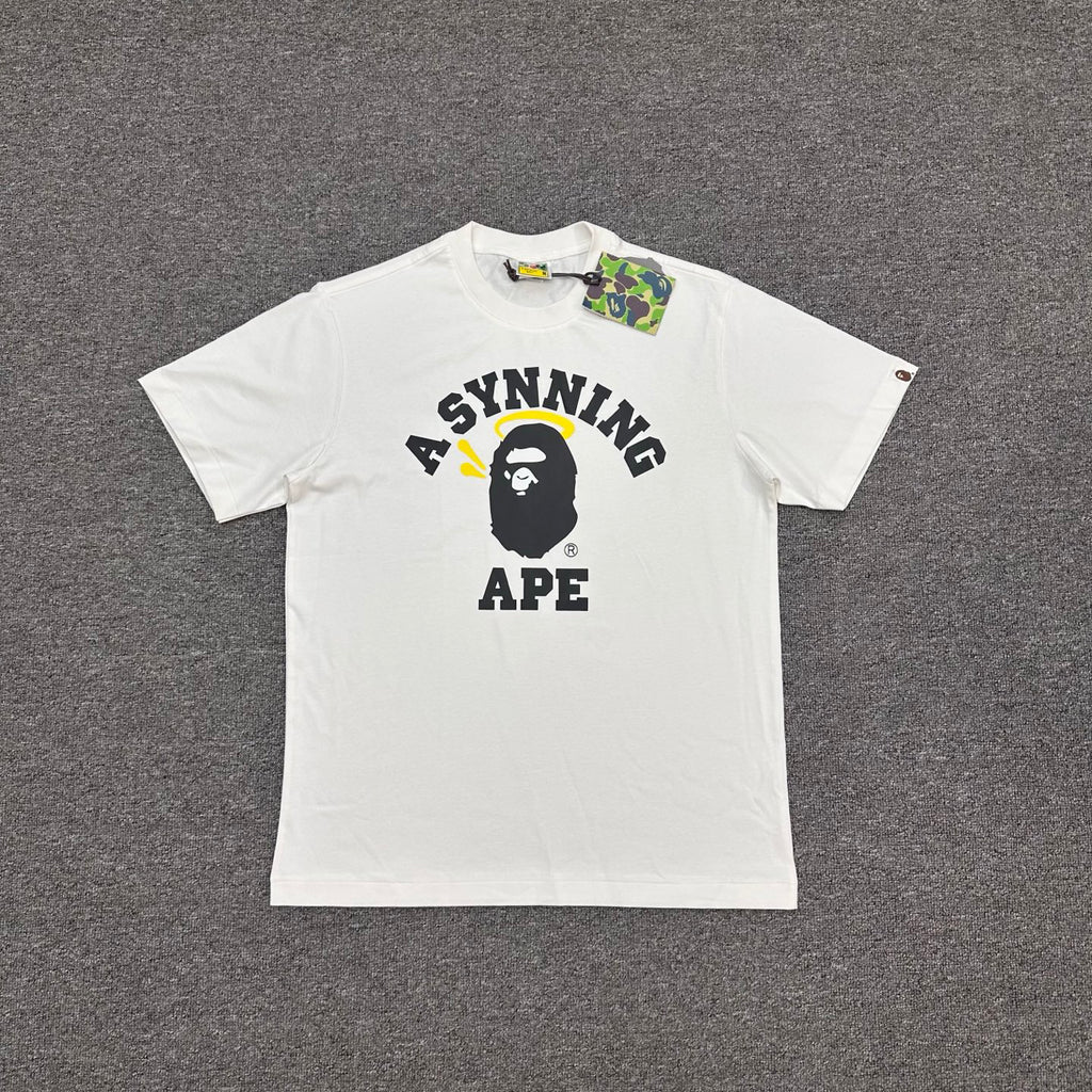 BAPE SS26 A Synning Ape Halo College T-Shirt