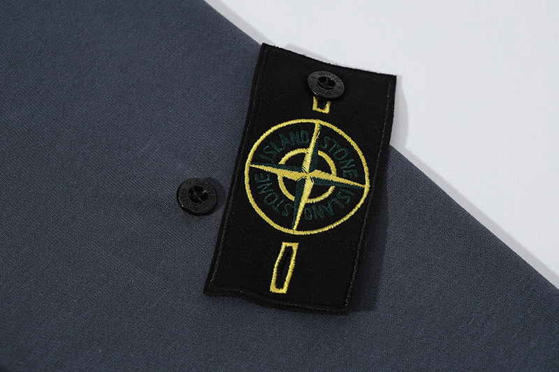 Stone Island Compass Badge Triple-Zip Full-Zip Hoodie Sweatshirt