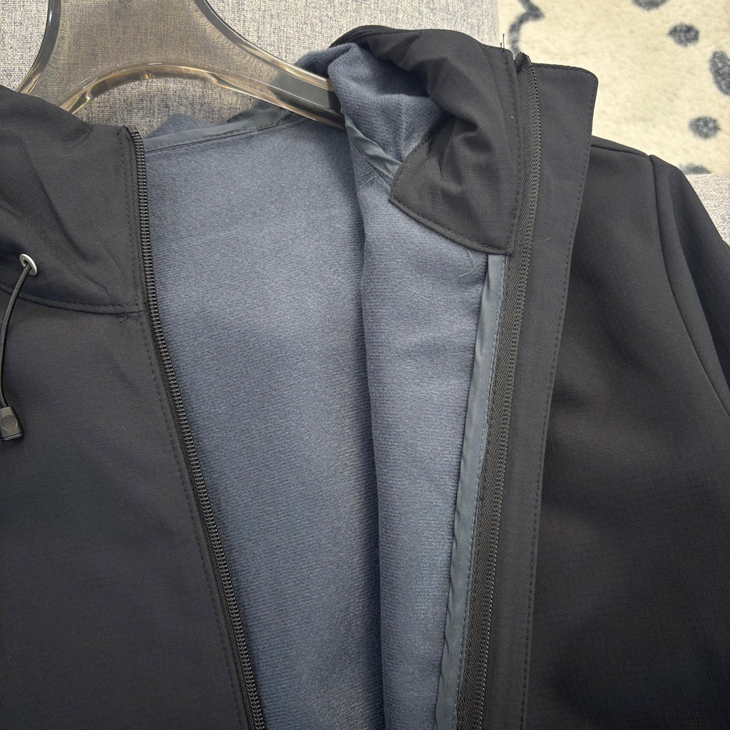 Stone Island Softshell Multi-Pocket Hooded Jacket with Compass Badge