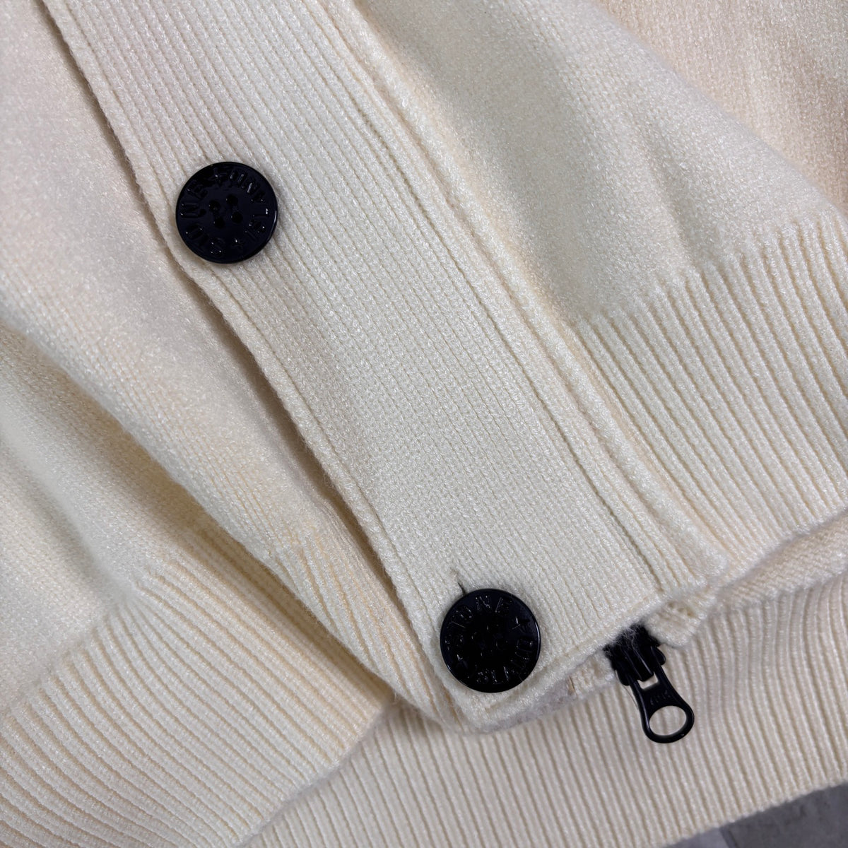 Stone Island Button-Front Knit Cardigan with Compass Badge