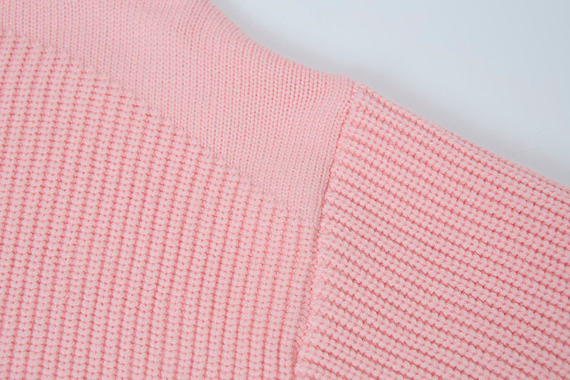 Stone Island Full-Zip Knit Hoodie Chunky Rib - Pink / Gray / Blue / Black / White