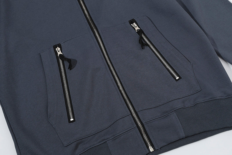 Stone Island Compass Badge Triple-Zip Full-Zip Hoodie Sweatshirt