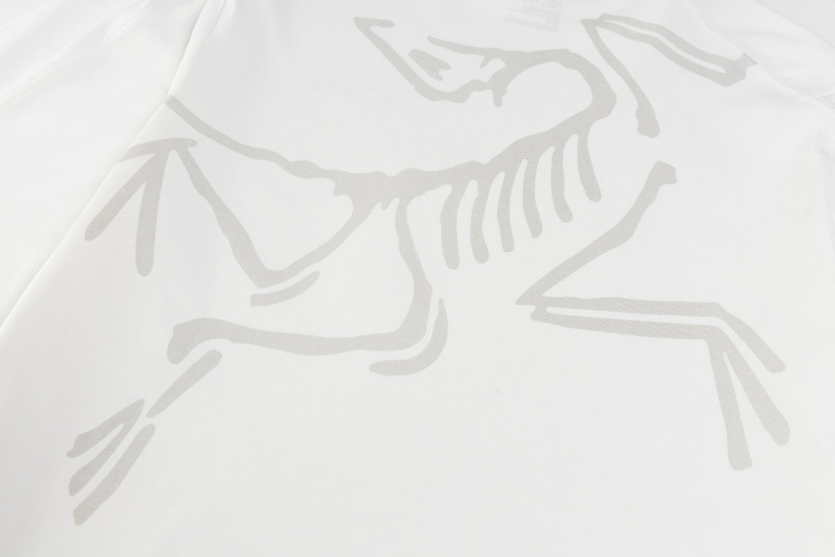 Arc'teryx Large Back Skeleton Logo Crew Neck Short‑Sleeve T‑Shirt, Unisex Relaxed Fit Tee