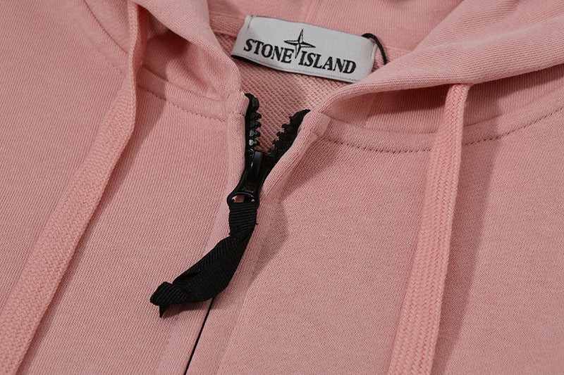 Stone Island Classic Compass Badge Full-Zip Hoodie Sweatshirt - 11 Colors