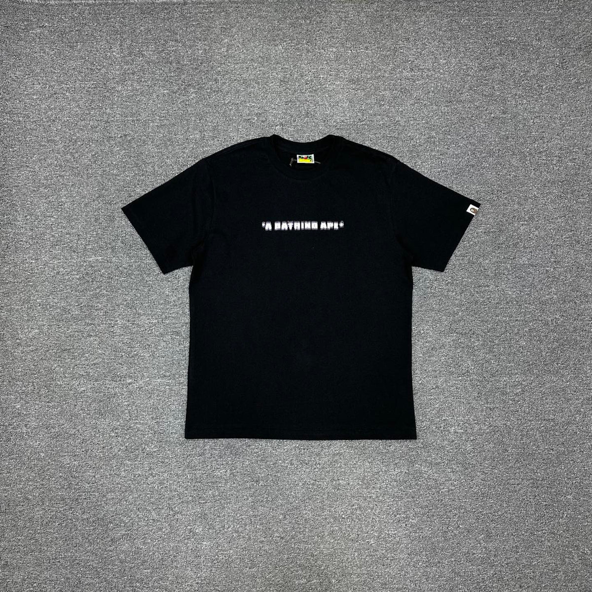 BAPE SS25 Pixel Font "Why Are All Apes Created Equal?" Double-Sided Oversized Heavyweight Unisex T-Shirt