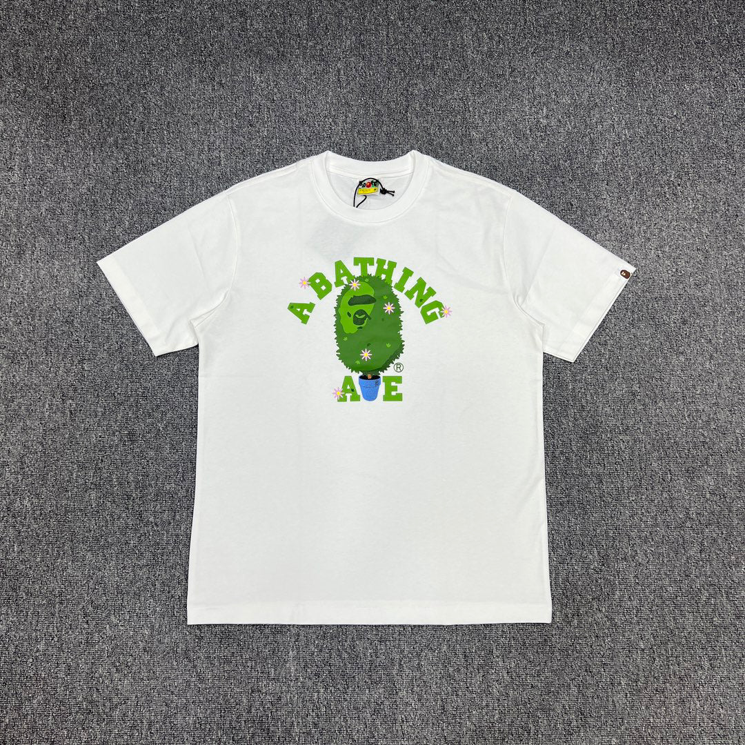 BAPE Topiary Bonsai Ape Head Daisy College Logo Tee Oversized Unisex T-Shirt