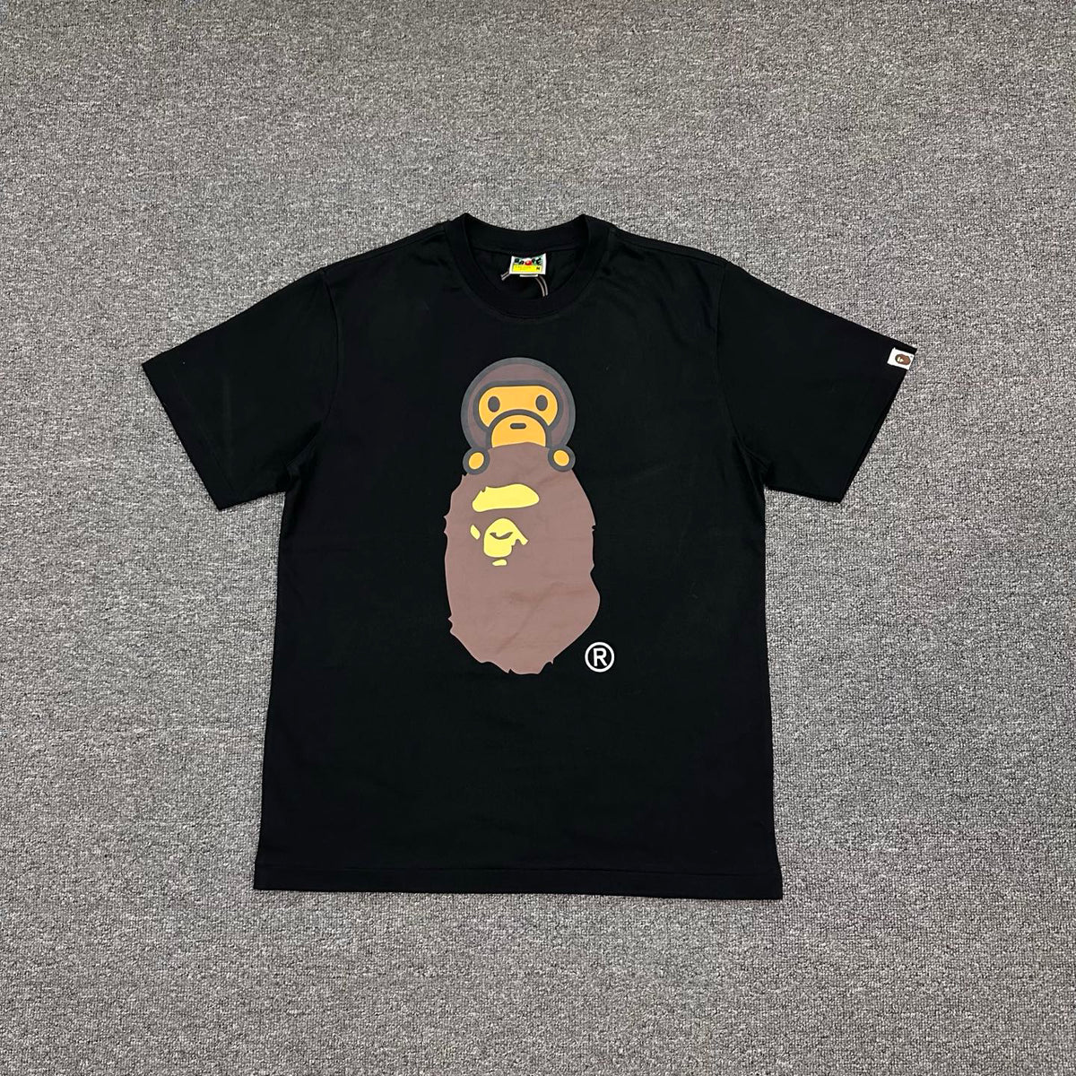 BAPE FW24 Baby Milo on Ape Head T-Shirt — White / Black